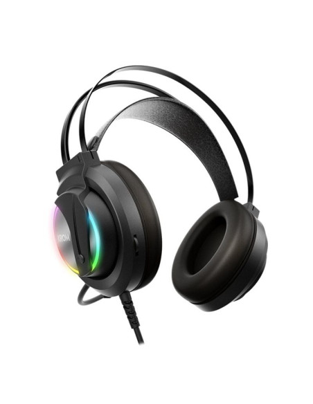 Auriculares Gaming con Micrófono Krom Kappa/ Jack 3.5/ USB 2.0/ Negros