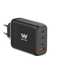 Cargador Gan de Pared Woxter PE26-177/ 3xUSB Tipo-C/ 1xUSB/ + Cable USB Tipo-C/ 100W
