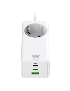 Regleta Woxter PE26-180/ 1 Tomas de Corriente/ 2 USB Tipo-C/ 1 USB-A/ Cable 1.5m/ Blanco 2
