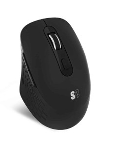 Ratón Ergonómico Inalámbrico Subblim Curve Ergo Dual Battery/ Batería recargable/ Hasta 1600 DPI/ Negro