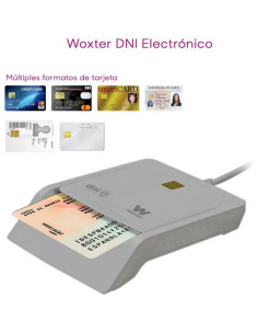 Lector de DNI y Tarjetas Woxter PE26-144/ Blanco 2