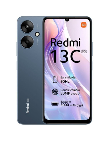 Smartphone Xiaomi Redmi 13C 4GB/ 128GB/ 6.74"/ 5G/ Azul