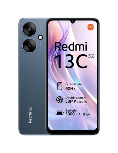 Smartphone Xiaomi Redmi 13C 4GB/ 128GB/ 6.74"/ 5G/ Azul