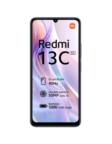 Smartphone Xiaomi Redmi 13C 4GB/ 128GB/ 6.74"/ 5G/ Azul