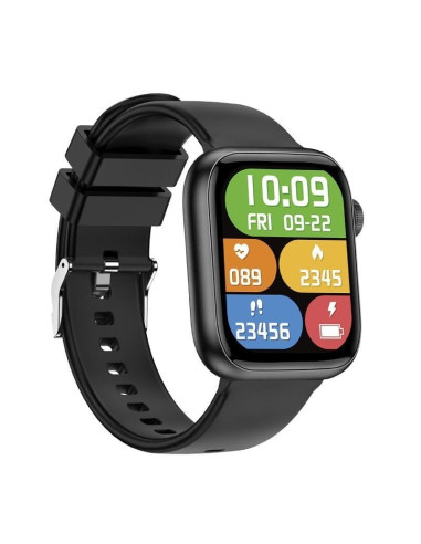 Forever Smartwatch IGo Watch 3 JW-500 Notificaciones/ Frecuencia Cardiaca/ Negro