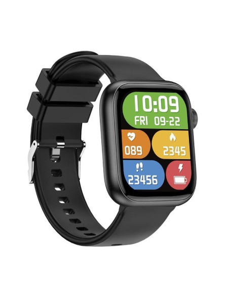 Forever Smartwatch IGo Watch 3 JW-500 Notificaciones/ Frecuencia Cardiaca/ Negro