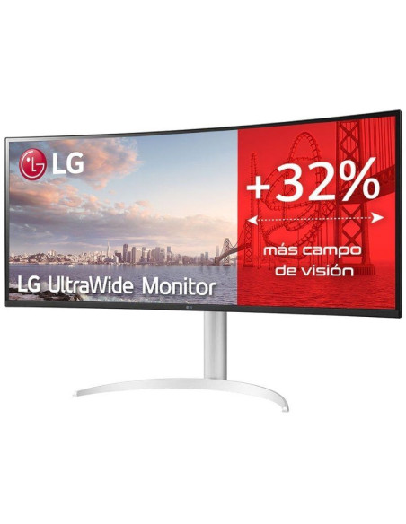 Monitor Profesional Ultrapanorámico LG UltraWide 34WQ650-W 34"/ WFHD/ Multimedia/ Regulable en Altura/ Plata y Blanco