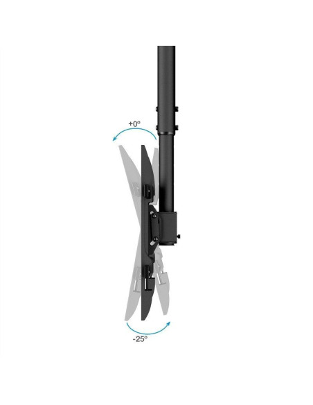Soporte de Techo Giratorio/ Inclinable/ Nivelable TooQ LPCE1175TSLI-B para TV de 32-75"/ hasta 60kg