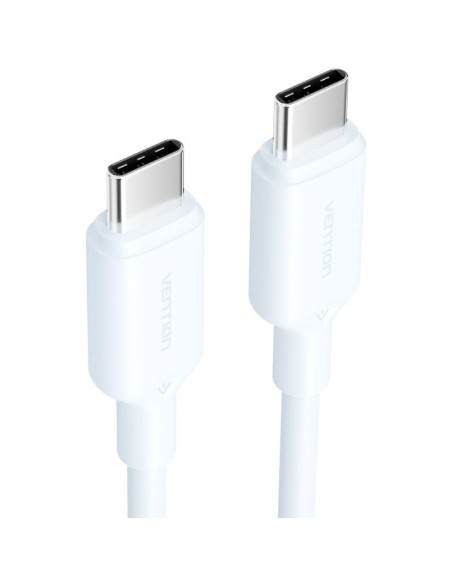 Cable USB 2.0 Tipo-C 3A Vention TRCSH/ USB Tipo-C Macho - USB Tipo-C Macho/ Hasta 60W/ 480Mbps/ 2m/ Azul