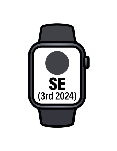 Apple Watch SE 3rd V2/ GPS/ 44mm/ Caja de Aluminio Medianoche/ Correa Deportiva Medianoche S/M