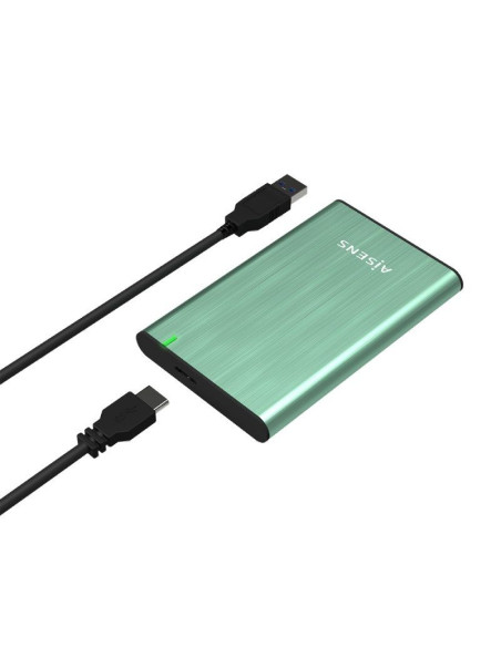 Caja Externa para Disco Duro de 2.5" Aisens ASE-2525SGN/ USB 3.0/ Sin tornillos