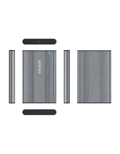 Caja Externa para Disco Duro de 2.5" Aisens ASE-2526GR/ USB 3.1/ Sin tornillos