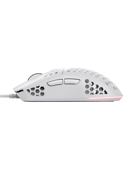 Ratón Gaming Trust Gaming GXT 929W Helox/ Hasta 6400 DPI/ Blanco