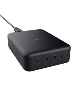 Cargador de Pared GaN Trust Maxo/ 4xUSB Tipo-C/ 240W/ Automático/ Voltaje 5-20V