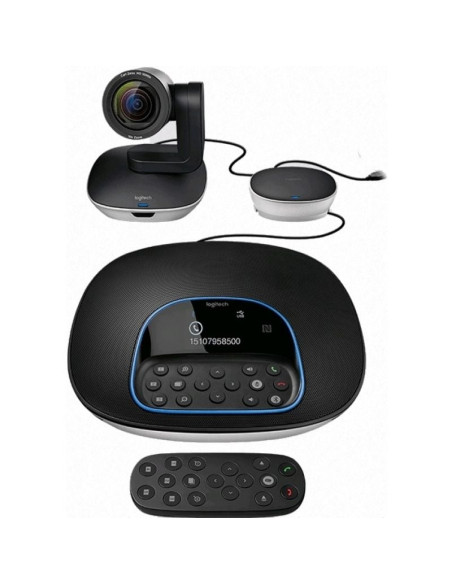 Sistema de  Videoconferencia Logitech Group/ Enfoque Automático/ Full HD