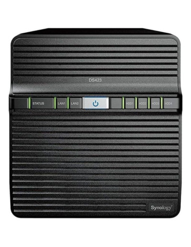 NAS Synology Diskstation DS423/ 4 Bahías 3.5"- 2.5"/ 2GB DDR4/ Formato Torre