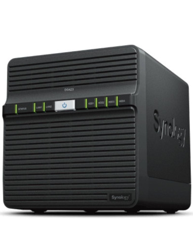 NAS Synology Diskstation DS423/ 4 Bahías 3.5"- 2.5"/ 2GB DDR4/ Formato Torre
