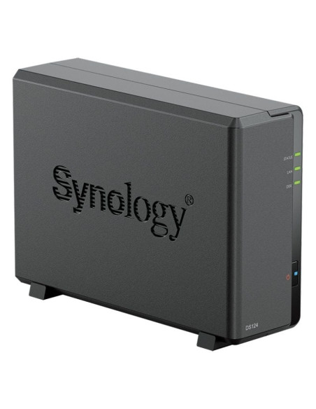 NAS Synology Diskstation DS124/ 1 Bahía 3.5"- 2.5"/ 1GB DDR4/ Formato Torre