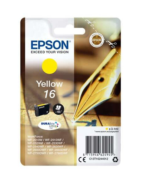 Epson T1624 Amarillo Cartucho de Tinta Original - C13T16244012