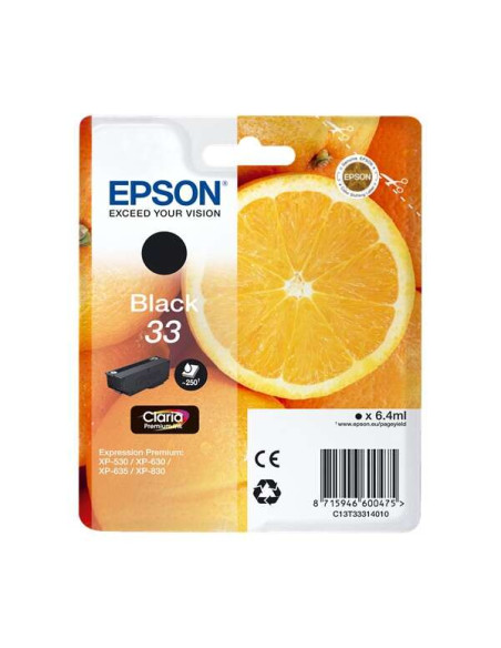 Epson T3331 (33) Negro Cartucho de Tinta Original - C13T33314012