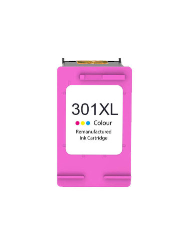 HP 301XL Color Cartucho de Tinta Remanufacturado - Muestra Nivel de Tinta - Reemplaza CH564EE/CH562EE