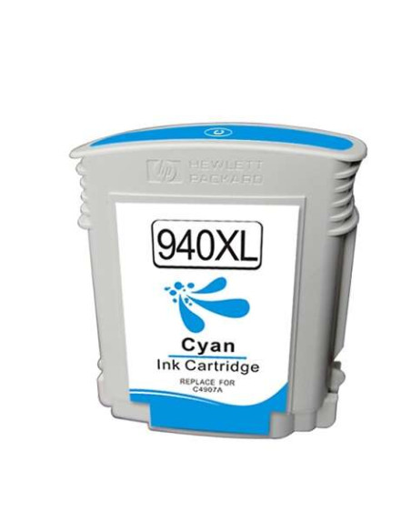 HP 940XL Cyan Cartucho de Tinta Generico - Reemplaza C4907AE
