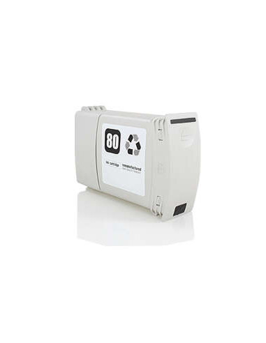 HP 80 Negro Cartucho de Tinta Pigmentada Generico - Reemplaza C4871A