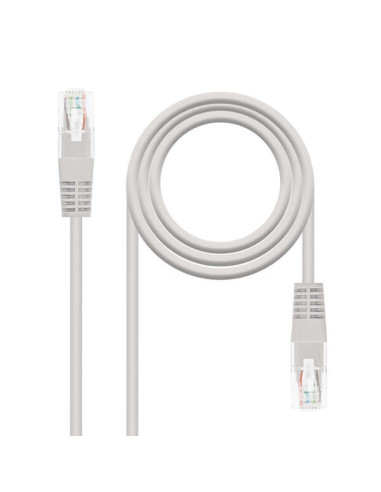 Nanocable Cable de Red Latiguillo RJ45 Cat.6 UTP AWG24 0.50m - Color Gris