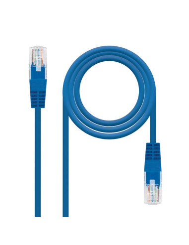 Nanocable Cable de Red Latiguillo RJ45 Cat.6 UTP AWG24 1m - Color Azul