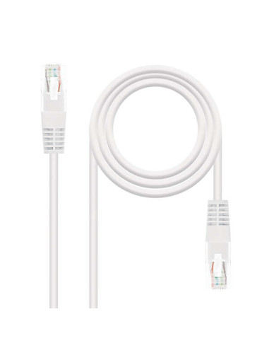 Nanocable Cable de Red Latiguillo RJ45 Cat.6 UTP AWG24 3m - Color Blanco