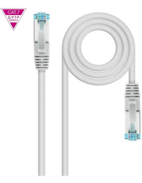 Nanocable Cable de Red Latiguillo Cat.7 600Mhz LSZH SFTP PIMF AWG26 1m