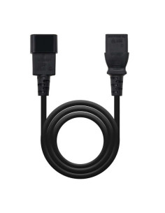 Nanocable Cable de Alimentacion CPU C13 Hembra a C14 Macho 3m - Color Negro