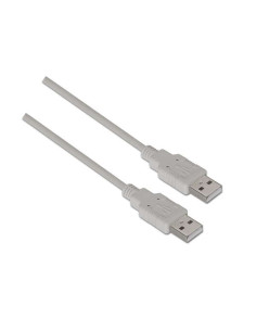 Aisens Cable USB 2.0 - Tipo A Macho a A Macho - 2.0m - Color Beige