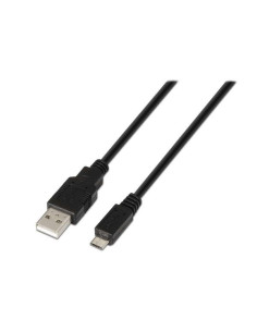 Aisens Cable USB 2.0 - Tipo A Macho a Micro B Macho - 3.0m - Color Negro