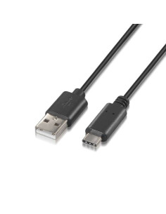 Aisens Cable USB Tipo C a USB A 2.0 - Carga Rapida - 2.0m - Color Negro