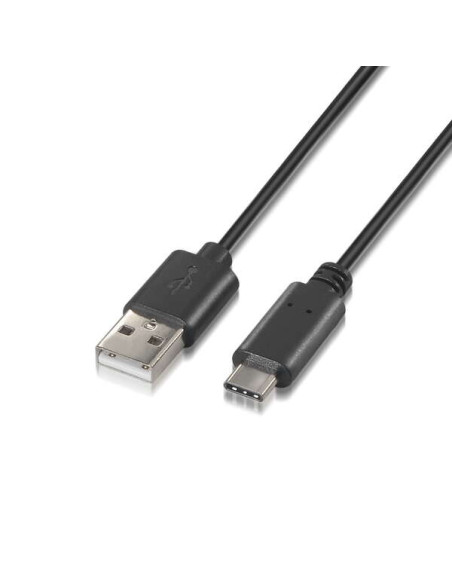 Aisens Cable USB Tipo C a USB A 2.0 - Carga Rapida - 2.0m - Color Negro