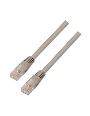 Aisens Cable de Red Latiguillo RJ45 LSZH Cat.6 UTP AWG24 - 3.0m - Libre de Halogenos - 10/100/1000 Mbit/s - Color Gris