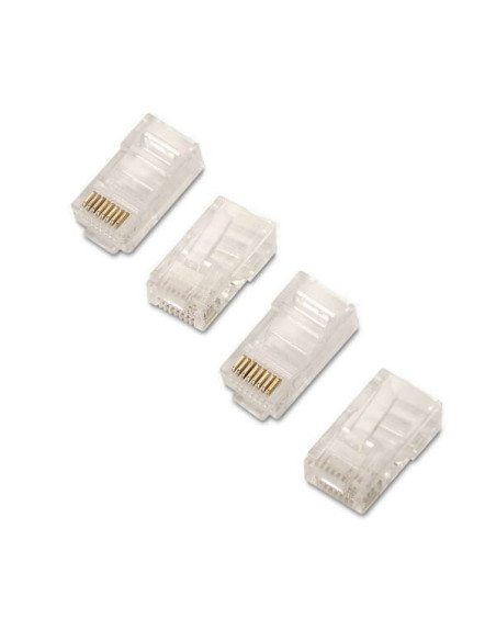 Aisens Pack de 10 Conectores RJ45 8 Hilos Cat.6 AWG24 - Color Transparente