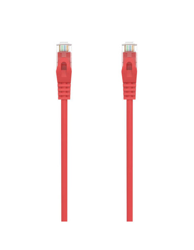 Aisens Cable de Red Latiguillo RJ45 LSZH Cat.6A 500 MHZ UTP AWG24 - 3m - Libre de Halogenos - 10 Gigabit/s - Color Rojo