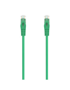 Aisens Cable de Red Latiguillo RJ45 LSZH Cat.6A 500 MHZ UTP AWG24 - 0.3m - Libre de Halogenos - 10 Gigabit/s - Color Verde