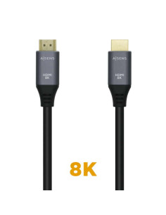 Aisens Cable HDMI V2.1 Ultra Alta Velocidad 8K 60Hz 48Gbps - A/M-A/M - 2.0m - Color Negro