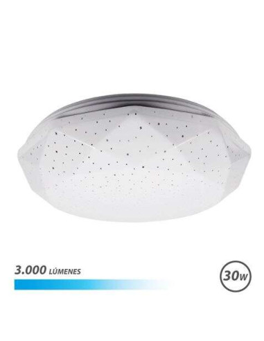 Elbat Serie Neptuno Aplique de Techo LED 30W 3000lm - 6500K Luz Fria - Diametro 28cm