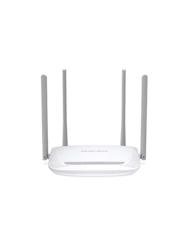 Mercusys Router Inalambrico N 300Mbps - 4 Puertos 10/100Mbps - 4 Antenas 5dBi - Tecnologia 2x2 MIMO - Hasta 500m2 cobertura WiFi