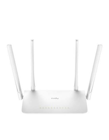 Cudy WR1300 Smart Router WiFi AC1200 Doble Banda - 1x Puerto Wan 1000/100/10 Mbps y 4x Puertos Lan 1000/100/10 Mbps - 4 Antenas