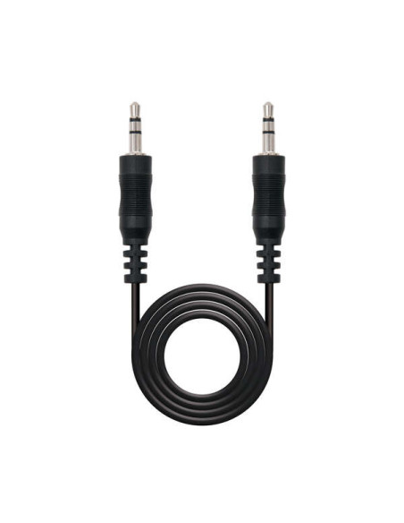 Nanocable Cable Audio Estereo Jack 3.5mm Macho a Jack 3.5mm Macho 5m - Color Negro