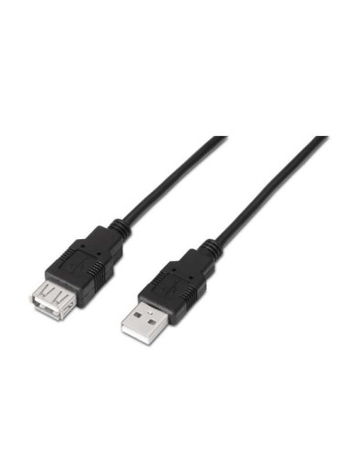 Aisens Cable Extension USB 2.0 - Tipo A Macho a Tipo A Hembra - 3.0m - Color Negro