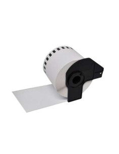 Brother DK22243 - Etiquetas Genericas de Tamaño personalizado - Ancho 102mm x 30,48 metros - Texto negro sobre fondo blanco