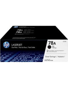 HP CE278A Negro Pack de 2 Cartuchos de Toner Originales - 78A