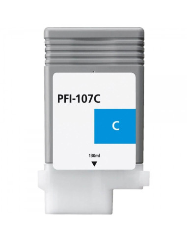 Canon PFI107 Cyan Cartucho de Tinta Generico - Reemplaza PFI107C/6706B001