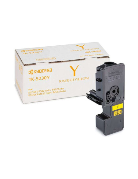 Kyocera TK5230 Amarillo Cartucho de Toner Original - 1T02R9ANL0/TK5230Y